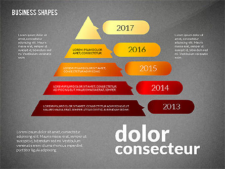 Infographic Style Business Shapes Toolbox, Slide 15, 02543, Business Models — PoweredTemplate.com