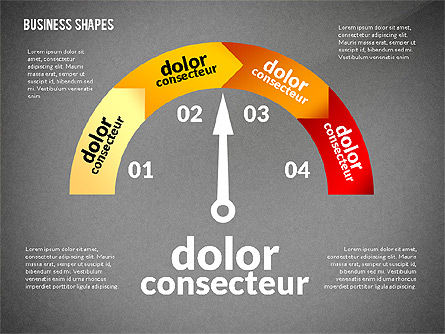 Affari stile Infografica forme cassetta degli attrezzi, Slide 16, 02543, Modelli di lavoro — PoweredTemplate.com