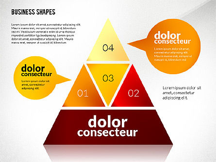Infographic Style Business Shapes Toolbox, Slide 2, 02543, Business Models — PoweredTemplate.com