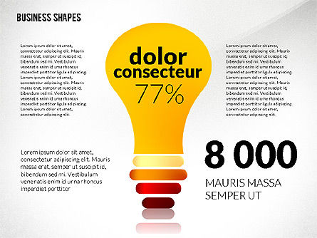 Infographic Style Business Shapes Toolbox, Slide 3, 02543, Business Models — PoweredTemplate.com