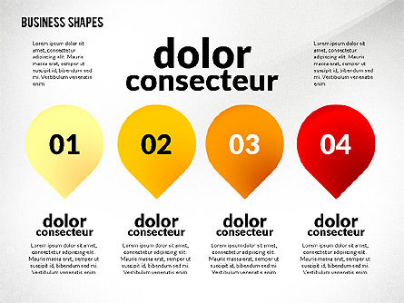 Boîte à outils de forme d'entreprise de style infographique, Diapositive 6, 02543, Modèles commerciaux — PoweredTemplate.com