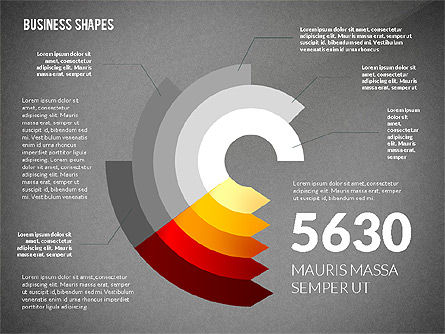 Affari stile Infografica forme cassetta degli attrezzi, Slide 9, 02543, Modelli di lavoro — PoweredTemplate.com