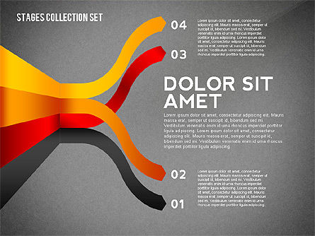 Fasi colorful concetto cassetta degli attrezzi, Slide 16, 02544, Diagrammi Palco — PoweredTemplate.com
