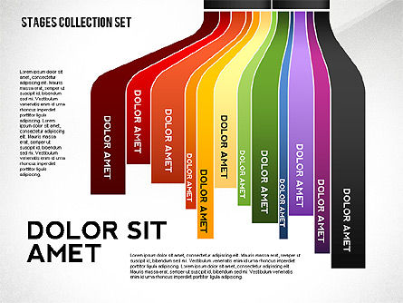 Boîte à outils conceptuelle des étapes colorées, Diapositive 5, 02544, Schémas d'étapes — PoweredTemplate.com