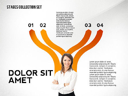 Boîte à outils conceptuelle des étapes colorées, Diapositive 6, 02544, Schémas d'étapes — PoweredTemplate.com