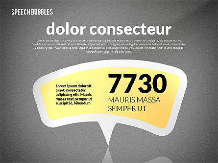  Bolhas de discurso coloridas, Deslizar 10, 02548, Caixas de texto — PoweredTemplate.com