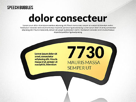 Colorido discurso burbujas, Diapositiva 2, 02548, Cuadros de texto — PoweredTemplate.com