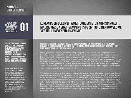 Options et bannières numérotées, Diapositive 13, 02549, Schémas d'étapes — PoweredTemplate.com