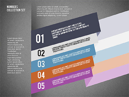 Numbered Options and Banners, Slide 15, 02549, Stage Diagrams — PoweredTemplate.com