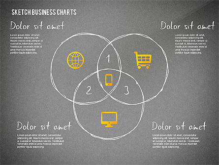 스케치 스타일의 차트, 슬라이드 10, 02551, 비즈니스 모델 — PoweredTemplate.com