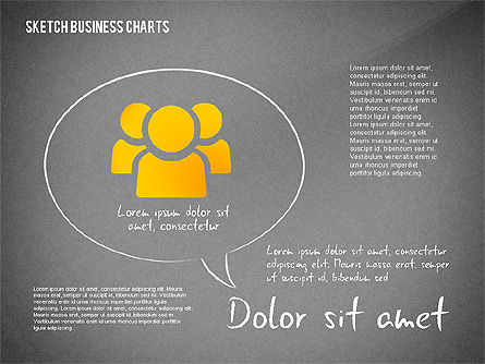 스케치 스타일의 차트, 슬라이드 14, 02551, 비즈니스 모델 — PoweredTemplate.com