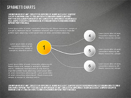 Boîte à outils de diagramme de spaghetti, Diapositive 12, 02554, Schémas de procédés — PoweredTemplate.com