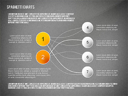 Spaghetti Chart Toolbox, Slide 13, 02554, Process Diagrams — PoweredTemplate.com