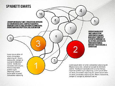 Boîte à outils de diagramme de spaghetti, Diapositive 2, 02554, Schémas de procédés — PoweredTemplate.com