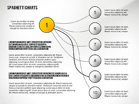 Spaghetti Chart Toolbox, Slide 3, 02554, Process Diagrams — PoweredTemplate.com