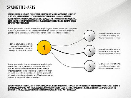 Caja de herramientas de gráficos de espaguetis, Diapositiva 4, 02554, Diagramas de proceso — PoweredTemplate.com