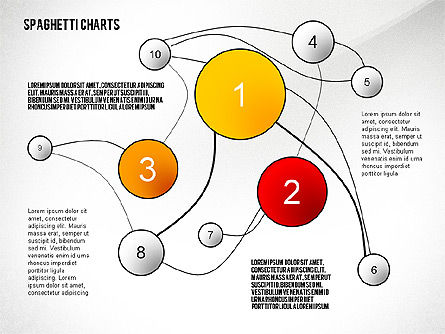 Spaghetti Chart Toolbox, Slide 8, 02554, Process Diagrams — PoweredTemplate.com
