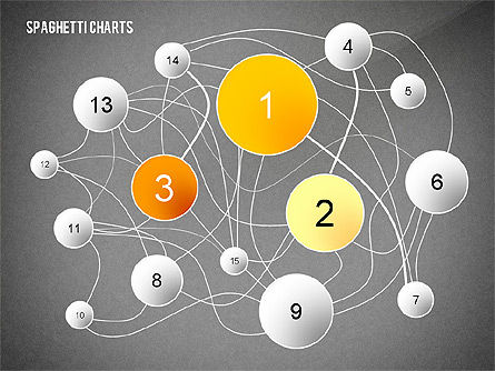 Boîte à outils de diagramme de spaghetti, Diapositive 9, 02554, Schémas de procédés — PoweredTemplate.com