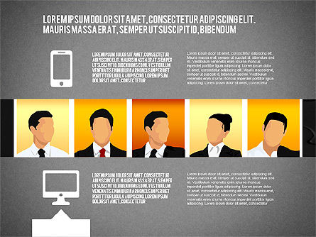 Modèle de présentation de la haute direction, Diapositive 14, 02556, Modèles de présentations — PoweredTemplate.com