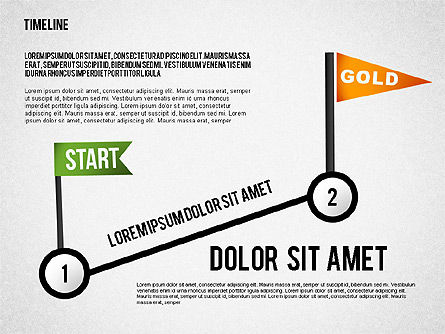 목표 도구 상자까지의 단계, 슬라이드 5, 02558, 비즈니스 모델 — PoweredTemplate.com