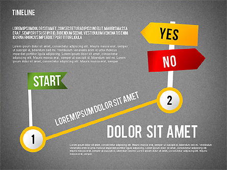 목표 도구 상자까지의 단계, 슬라이드 9, 02558, 비즈니스 모델 — PoweredTemplate.com