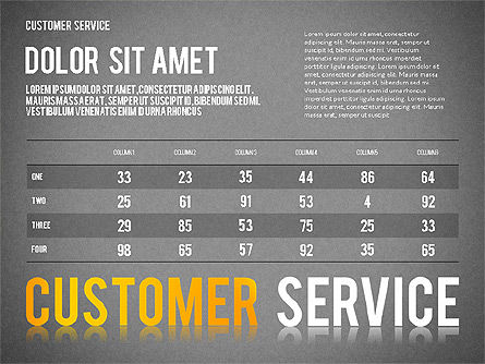 Plantilla de presentación de servicio al cliente, Diapositiva 10, 02560, Plantillas de presentación — PoweredTemplate.com