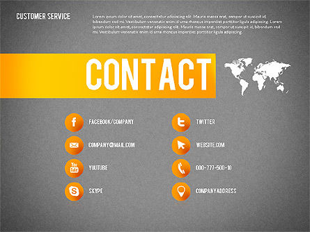 Plantilla de presentación de servicio al cliente, Diapositiva 16, 02560, Plantillas de presentación — PoweredTemplate.com