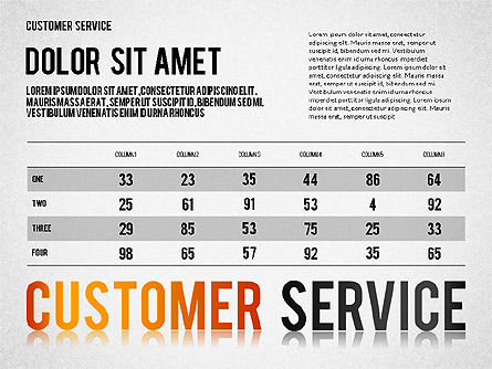 Customer Service Presentation Template, Slide 2, 02560, Presentation Templates — PoweredTemplate.com