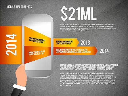 Mobile infographics, Dia 10, 02564, Infographics — PoweredTemplate.com