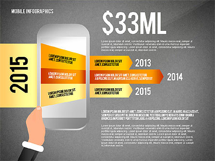 Infografía móvil, Diapositiva 11, 02564, Infografías — PoweredTemplate.com