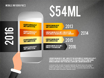 Mobile Infographics, Slide 12, 02564, Infographics — PoweredTemplate.com
