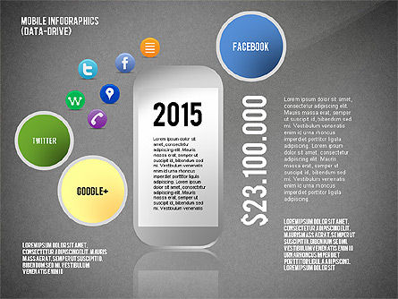 Mobile Infographics, Slide 13, 02564, Infographics — PoweredTemplate.com