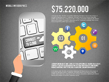 Mobile Infographics, Slide 15, 02564, Infographics — PoweredTemplate.com
