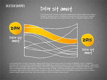 Presentation with Doodle Shapes, Slide 15, 02565, Presentation Templates — PoweredTemplate.com
