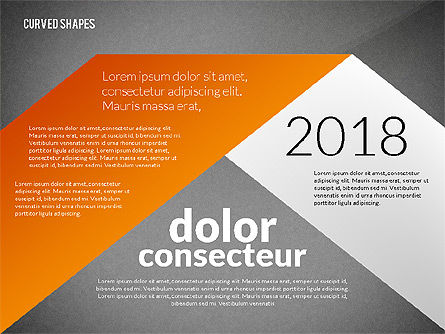 Caja de herramientas de cintas y flechas dobladas, Diapositiva 12, 02566, Formas — PoweredTemplate.com