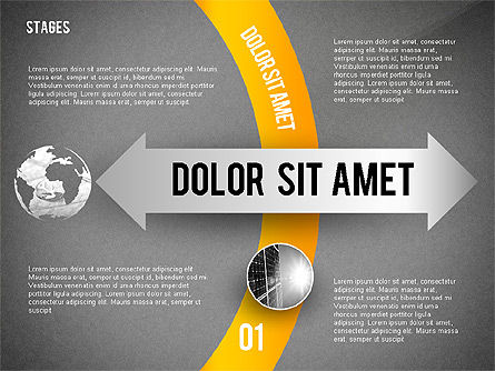 Etapas con la ecología Fotos relacionadas, Diapositiva 11, 02567, Diagramas de la etapa — PoweredTemplate.com