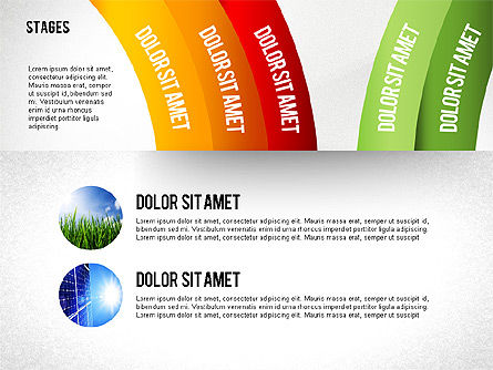 Etapes avec des photos liées à l'écologie, Diapositive 8, 02567, Schémas d'étapes — PoweredTemplate.com