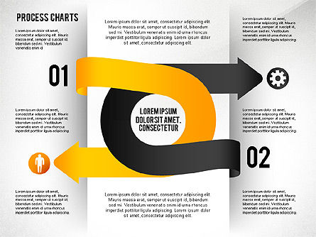 Process Charts Collection, Slide 4, 02570, Process Diagrams — PoweredTemplate.com