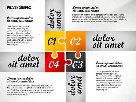 Puzzle Options Toolbox, PowerPoint Template, 02571, Puzzle Diagrams — PoweredTemplate.com