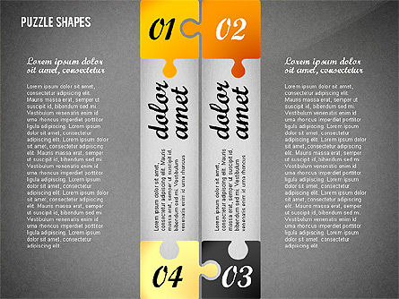Boîte à outils d'options de puzzle, Diapositive 11, 02571, Schémas puzzle — PoweredTemplate.com