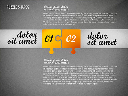 Boîte à outils d'options de puzzle, Diapositive 12, 02571, Schémas puzzle — PoweredTemplate.com