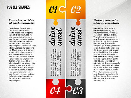 Boîte à outils d'options de puzzle, Diapositive 3, 02571, Schémas puzzle — PoweredTemplate.com