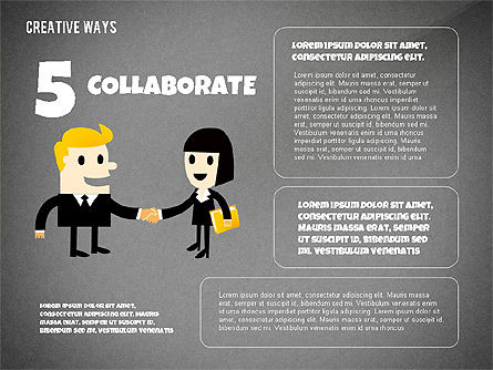 Creative Ways Presentation Template, Slide 13, 02573, Presentation Templates — PoweredTemplate.com