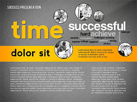 Template Presentasi Awan Kata Sukses, Slide 15, 02574, Templat Presentasi — PoweredTemplate.com