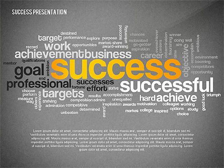 Template Presentasi Awan Kata Sukses, Slide 9, 02574, Templat Presentasi — PoweredTemplate.com