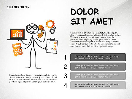 Presentación con Stickman, Diapositiva 6, 02580, Plantillas de presentación — PoweredTemplate.com