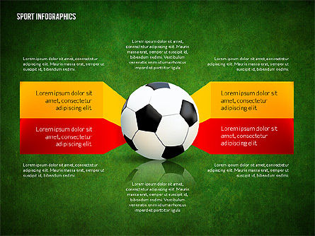 Soccer geënsceneerd opties, Dia 10, 02581, Infographics — PoweredTemplate.com