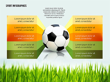 Soccer geënsceneerd opties, Dia 5, 02581, Infographics — PoweredTemplate.com
