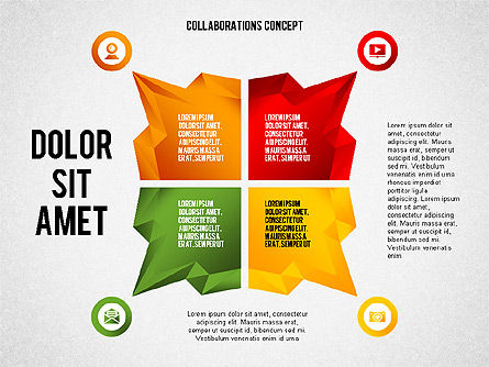 Collaboration Presentation Concept, Slide 2, 02582, Presentation Templates — PoweredTemplate.com