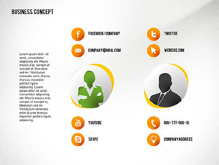 Preguntas Concepto de Presentación, Diapositiva 8, 02585, Plantillas de presentación — PoweredTemplate.com